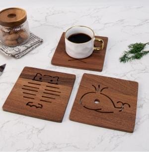 Untersetzer Holz Eckig