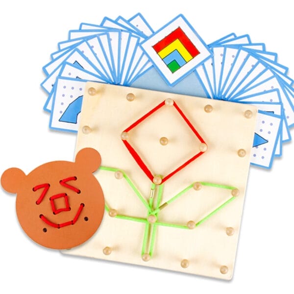 Geoboard Holz – Kreatives Lernspielzeug für Kinder