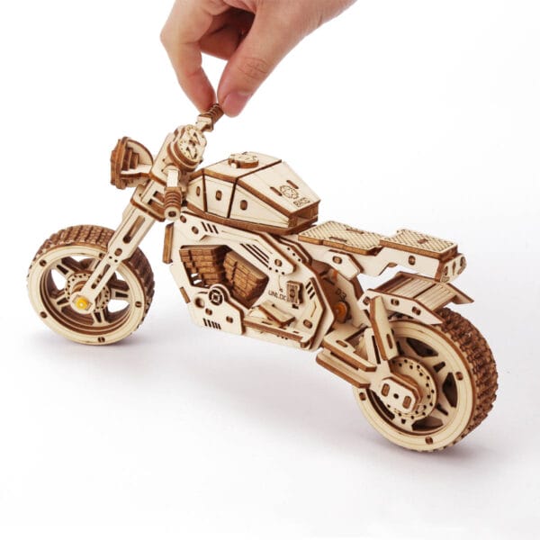 Wooden motorcycle model kit