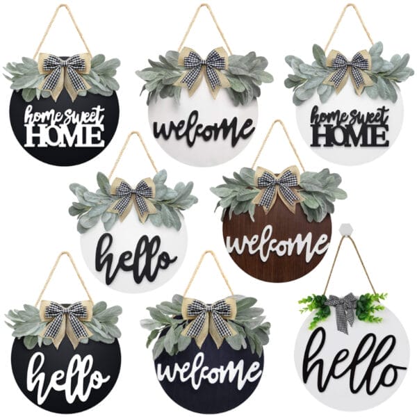 Runde Wanddekoration aus Holz