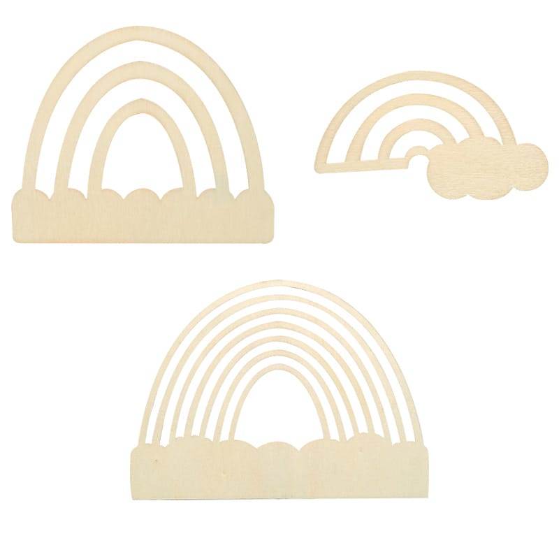 Holz Regenbogen; perfekt für Heimwerkerprojekte und den Großhandel.