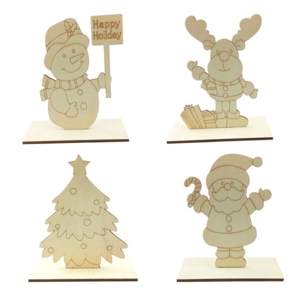 Weihnachtsmann Holz Dekoration
