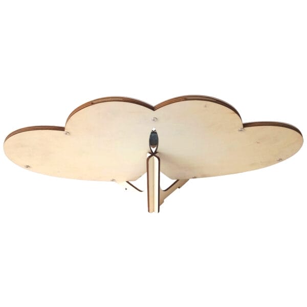 Doppelter herzförmiger Gästebuchständer aus Holz für Hochzeiten. Perfekt für kreative Feiern.