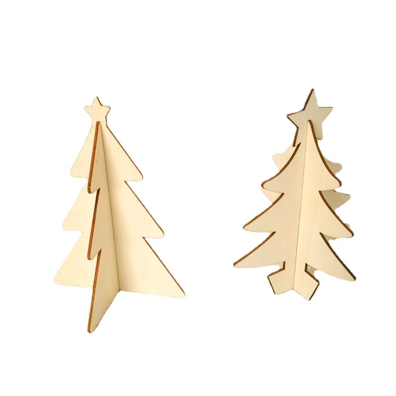 Mini Weihnachtsbaum aus Holz.