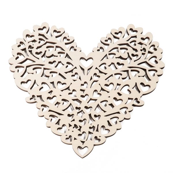 Holz Herz für Hochzeit
