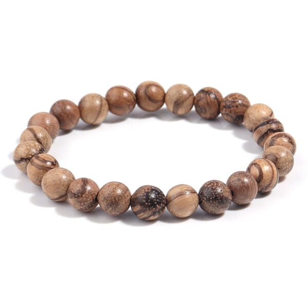 Elegantes Sandelholz-Holzperlenarmband für Männer und Frauen.