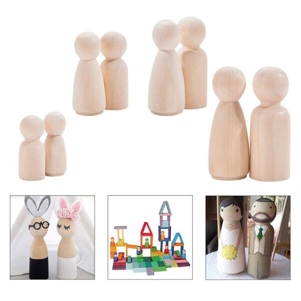 Holzfiguren zum Bemalen. Ideal für Jungen und Mädchen!