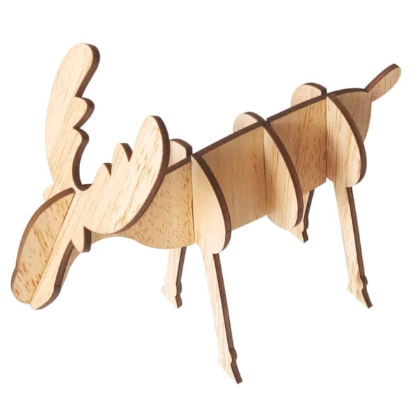 Elch aus Holz, bezaubernde Weihnachtsdekoration. Großhandels-Elch aus Holz.