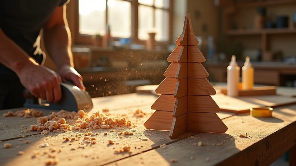 Weihnachtsbaum aus Holz selber bauen: Anleitung & Ideen