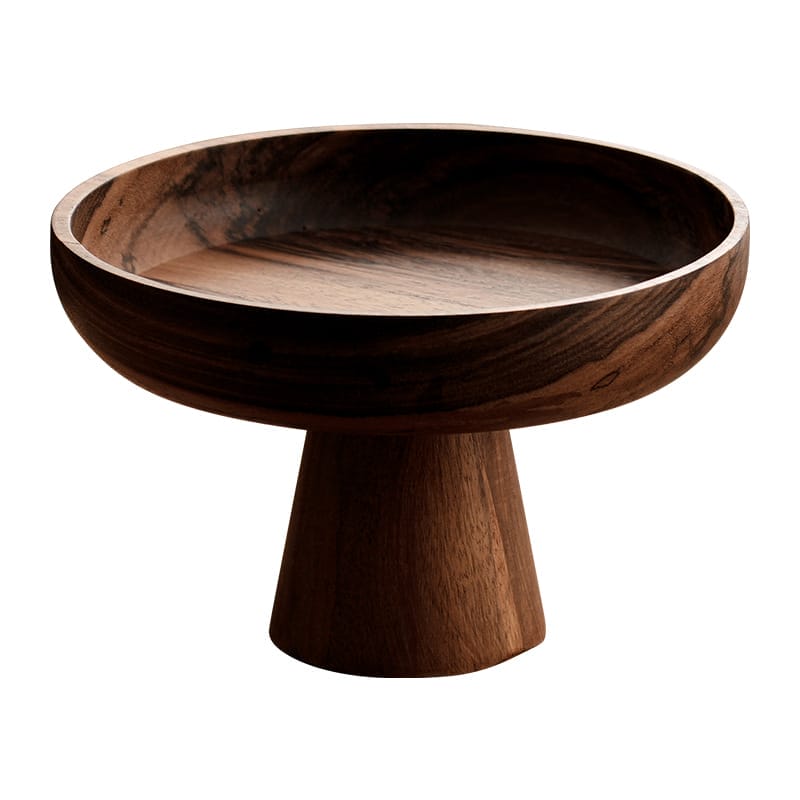 Dekoschale aus Holz – Hochfuß Holzschale