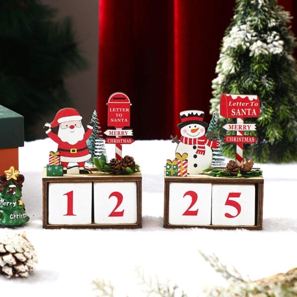Holz Dauerkalender – Festlicher Countdown bis Weihnachten