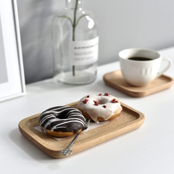 Kleines Tablett Holz – Mini-Japanisches Serviertablett