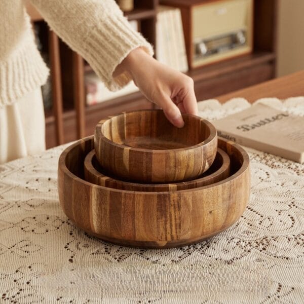 Salatschüssel holz.