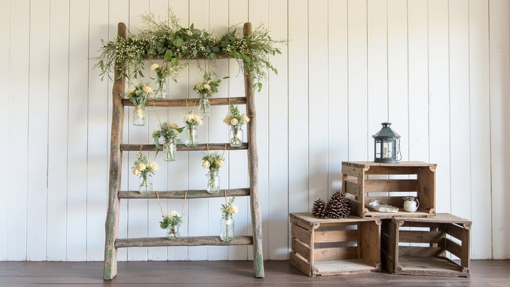 Inspiration für rustikale Hochzeitsdeko aus Holz