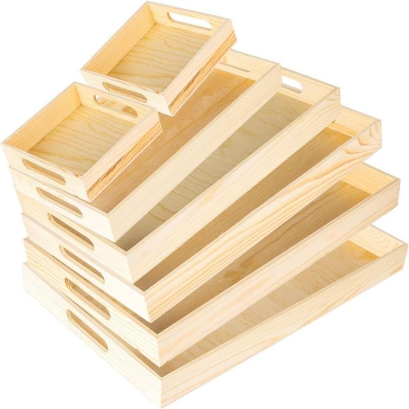 Tabletts aus Holz – Vielseitige Küchen-Nesttrays