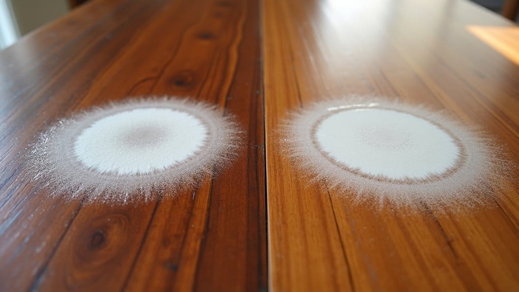 wie bekommt man wasserflecken aus holz