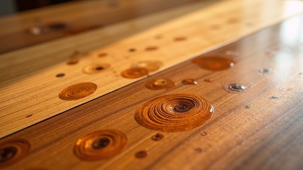 wie bekommt man wasserflecken aus holz