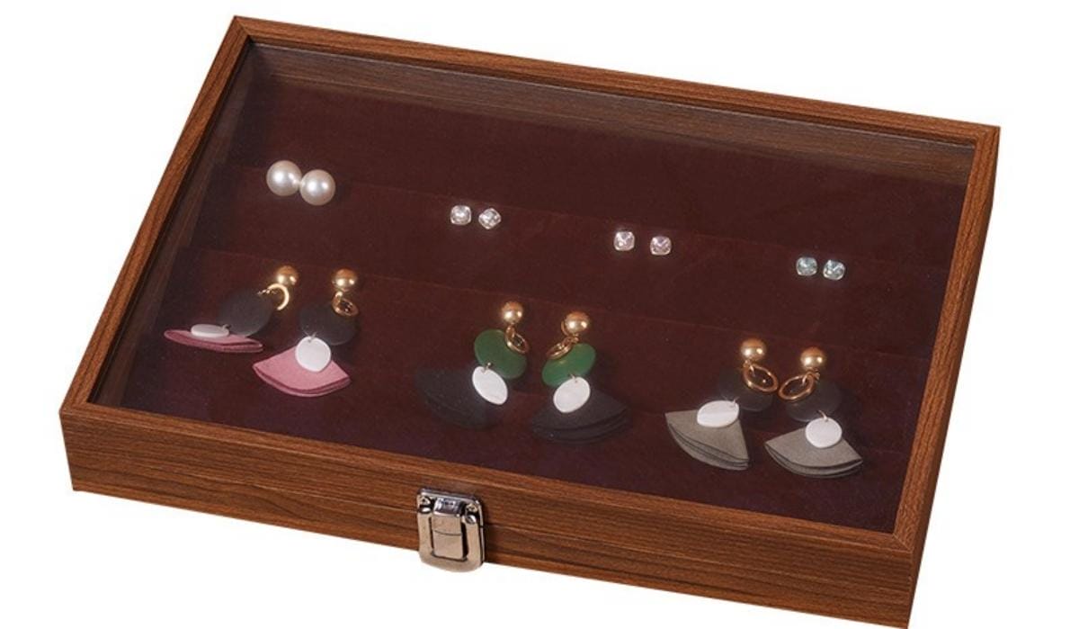 Aufbewahrungsbox Holz mit Deckel für Zubehör