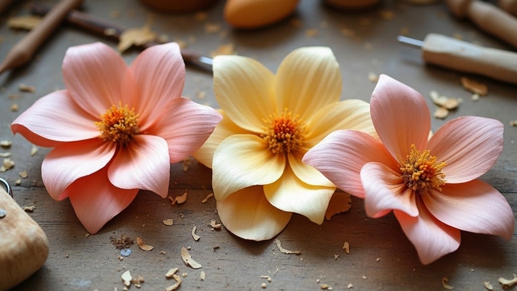 holz blumen basteln