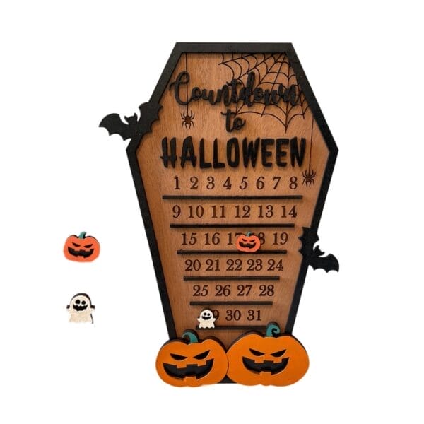 Holz Kalender Halloween Countdown