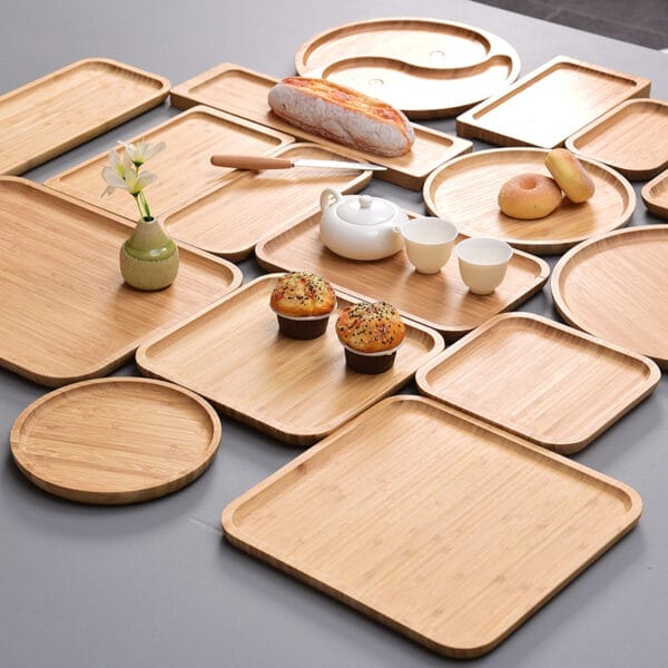 Holz Tablett aus Bambus