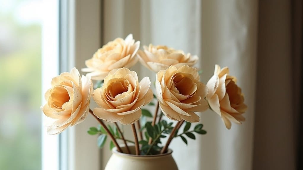 holz blumen basteln