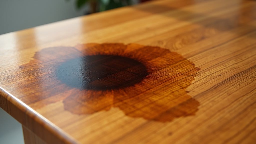 wie bekommt man wasserflecken aus holz