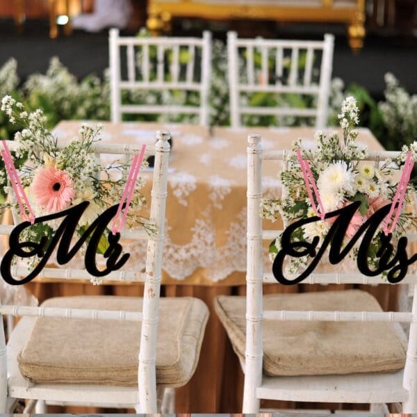 Mr und Mrs Holz Schild für Hochzeitsdekoration
