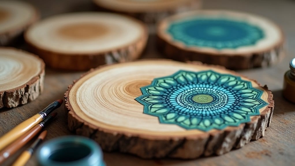 Schritt-für-Schritt-Anleitung zum Bemalen von Holzscheiben