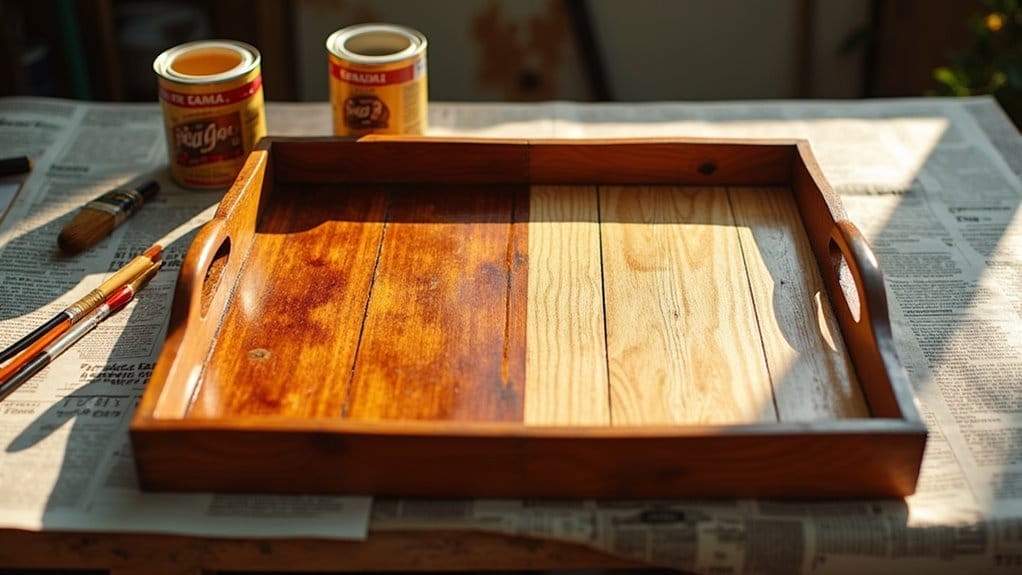 Holztablett lackieren: Tipps für einen Hingucker aus alten und neuen Materialien