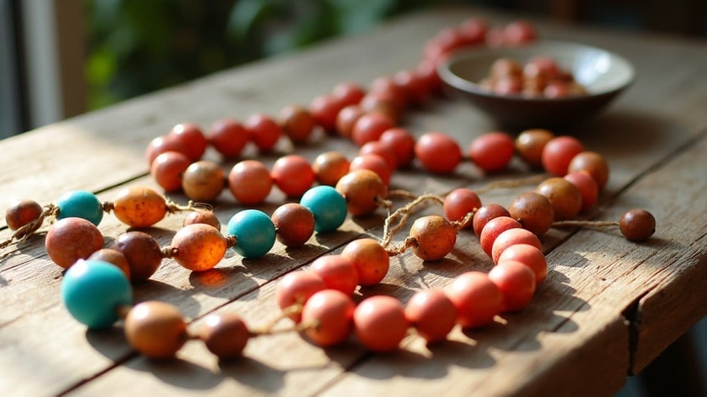 basteln mit holzperlen