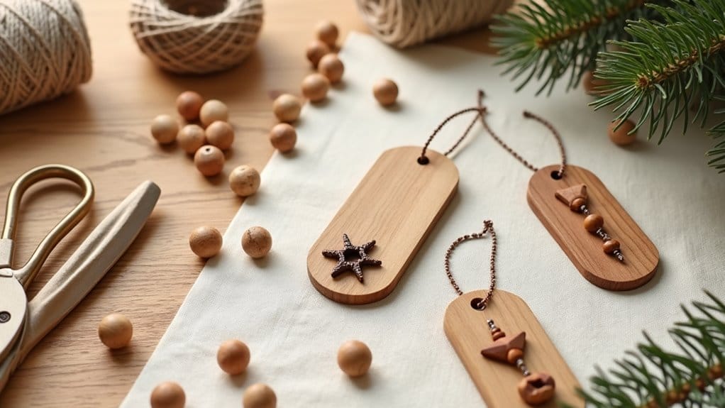 basteln mit holzperlen