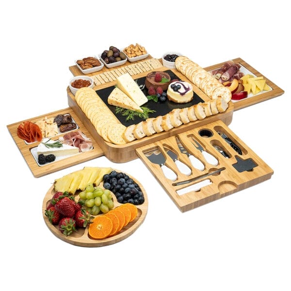 Premium Käsebrett Set aus Bambus