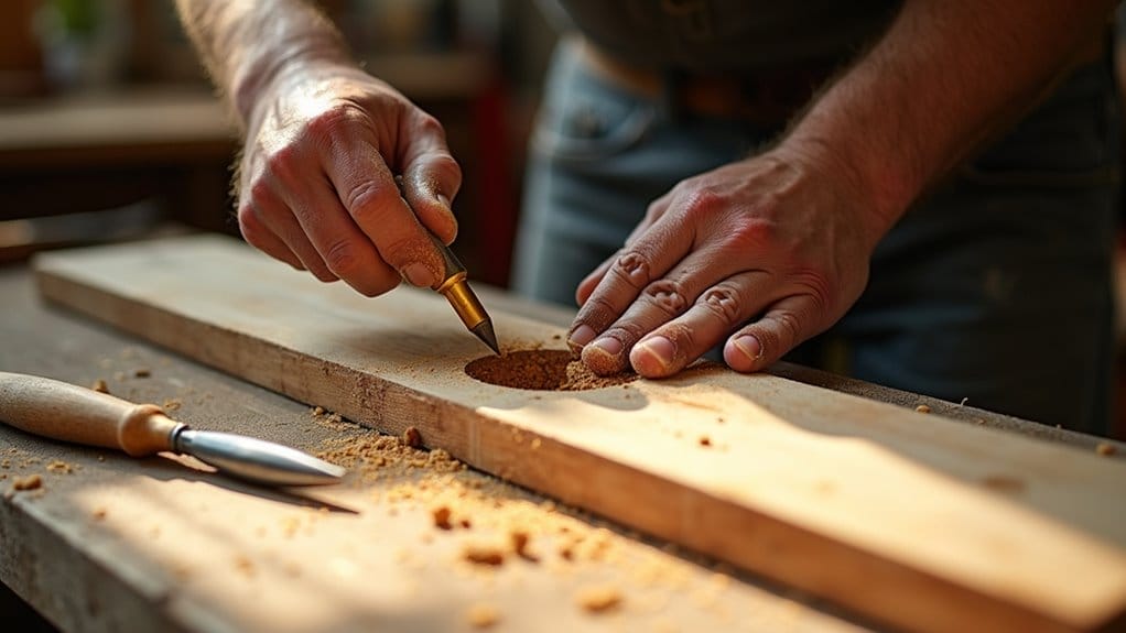holzrisse und astlöcher füllen