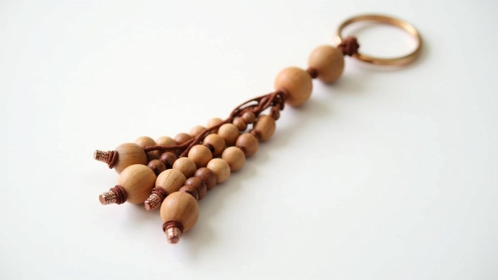 basteln mit holzperlen