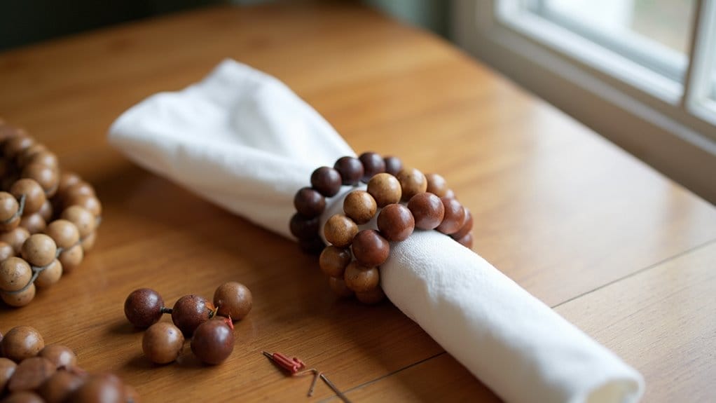 basteln mit holzperlen