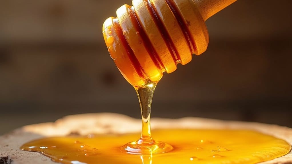 warum honig mit holzlöffel