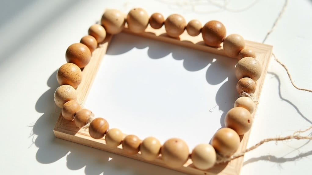 basteln mit holzperlen