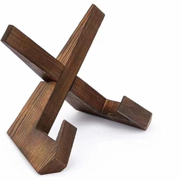 Rezeptständer aus Holz für Holzständer, Holzregal, perfekt zum Lesen und Präsentieren von Rezepten.