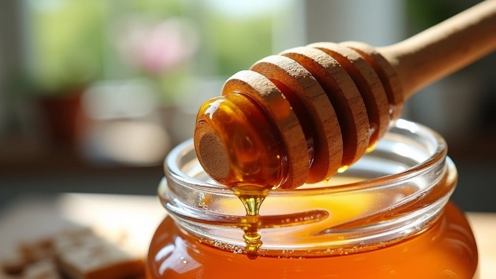 warum honig mit holzlöffel