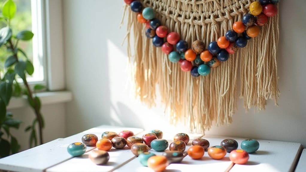 basteln mit holzperlen