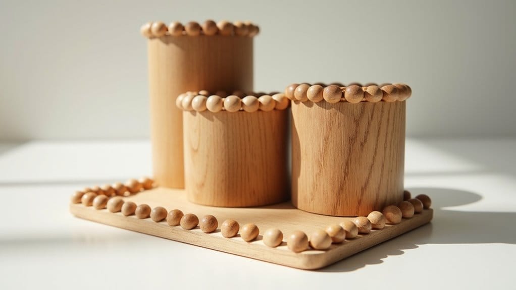 basteln mit holzperlen