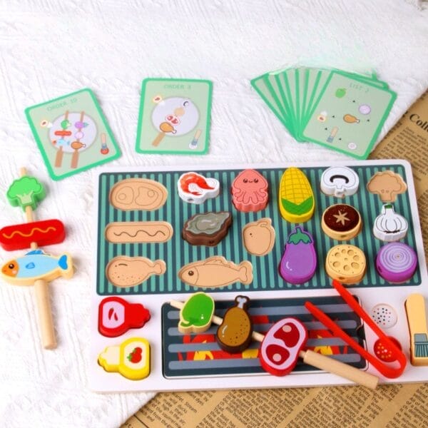 Grillspielzeug – Montessori Rollenspiel mit Zubehör