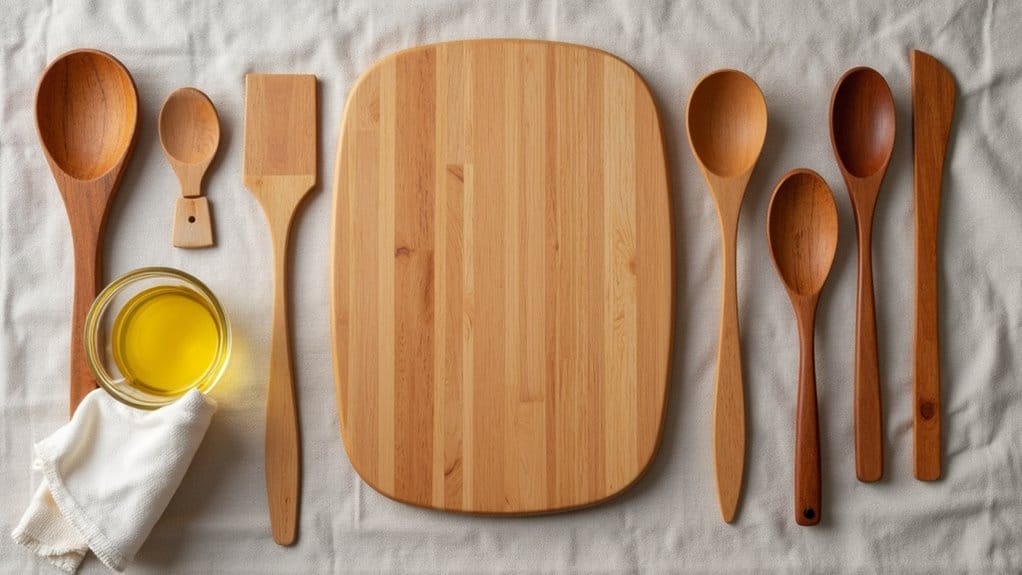 holz küchenutensilien ölen