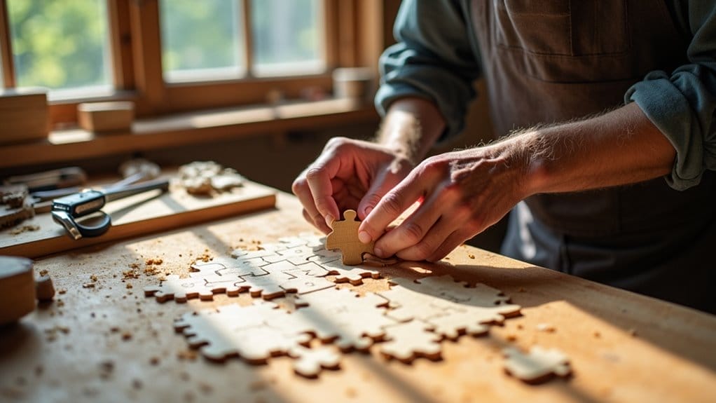 herstellung von holzpuzzles