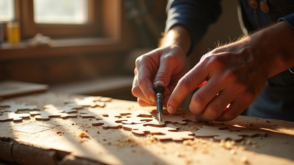 herstellung von holzpuzzles