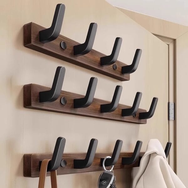 Elegante Handtuchhalterung Holz