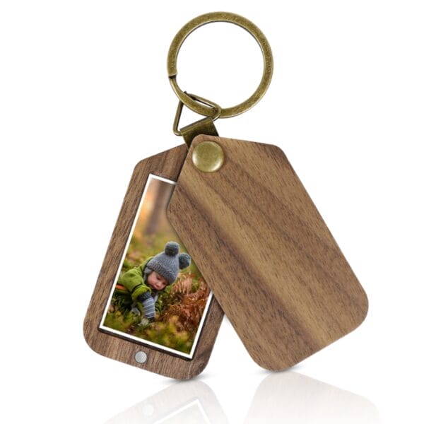 Schlüsselanhänger mit Foto Holz Großhandel