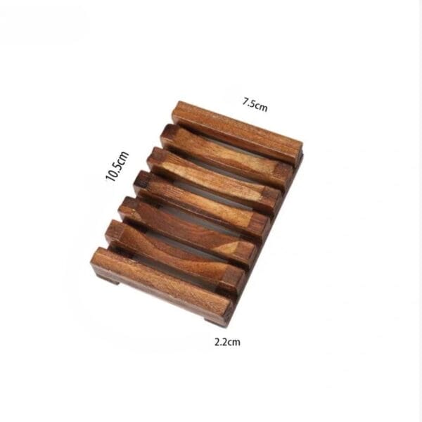 Holz Seifenschale, 10.5cm x 7.5cm, für Seife im Großhandel. Kreative Seifenschale aus Holz.
