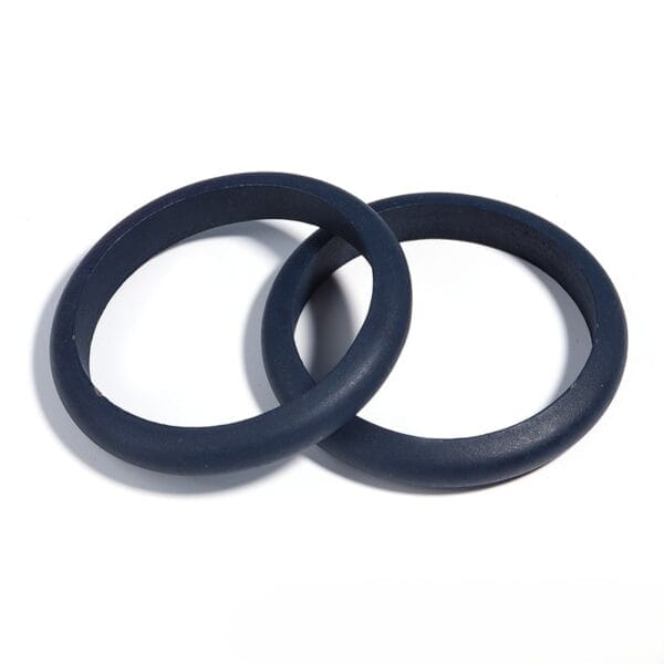 Zwei blaue Holzarmreifen, Vintage Holzarmband im Großhandel.